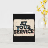 Carte Devis à votre service pour les amateurs d'emblèmes (Fleur jaune)