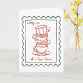 Carte Devis d'automne (Fleur jaune)