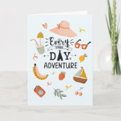 Carte Devis d'aventure d'été coloré (Devant)