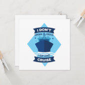 Carte Devis de bateau de croisière amusant (Devant/Arrière en situation)