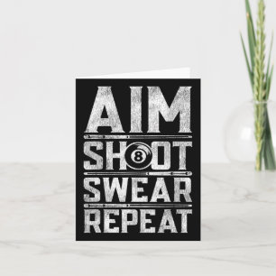Carte Devis de motivation du billard billard Snooker Pla