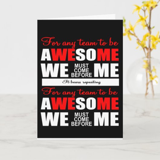 Carte devis de motivation du travail d'équipe (Fleur jaune)