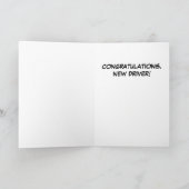 Carte Devis de nouveau pilote amusant (Intérieur)