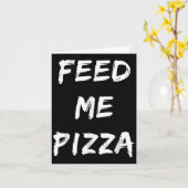 Carte Devis de pizza de Feed Me (Fleur jaune)