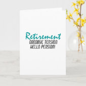 Carte Devis de retraite amusant (Fleur jaune)