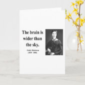 Carte Devis Emily Dickinson 3b (Fleur jaune)