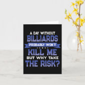 Carte Devis Funny Billiards - Billard de tir Roman à thè (Fleur jaune)