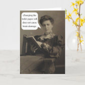 Carte Devis papier toilette (Fleur jaune)