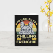 Carte Devis Pour Un Propriétaire Français De Bulldog 1 (Fleur jaune)