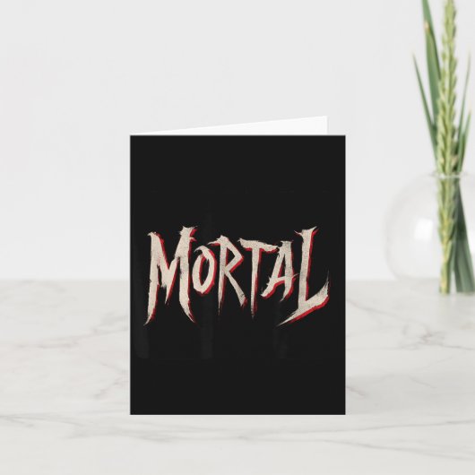 Carte Devise de mortel incroyable pour garçons et filles (Devant)