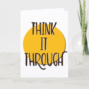 Carte Devise de récupération de l'anniversaire de Think