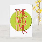 Carte Devise de récupération de l'anniversaire du temps (Fleur jaune)