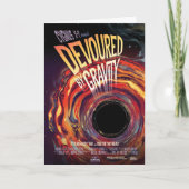 Carte Dévoré par la gravité Trou d'Halloween Noir Horreu (Devant)