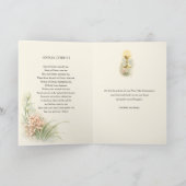 Carte Dévotion eucharistique vintage Première communion (Intérieur)