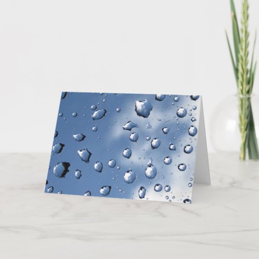 Carte Dew Drop Fibonacci Spiral, Poésie de la nature (Devant)