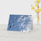 Carte Dew Drop Fibonacci Spiral, Poésie de la nature (Fleur jaune)