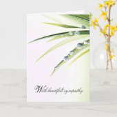 Carte Dew laisse tomber la sympathie (Fleur jaune)