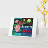 Carte Dewsweet Apple Crate LabelWatsonville, CA (Fleur jaune)