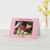 carte d'ex-femme d'anniversaire heureux (Fleur jaune)