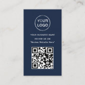 Carte d'examen des affaires bleu et blanc de la Ma (Devant)