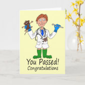 Carte d'examen Médicale pour homme heureux (Fleur jaune)