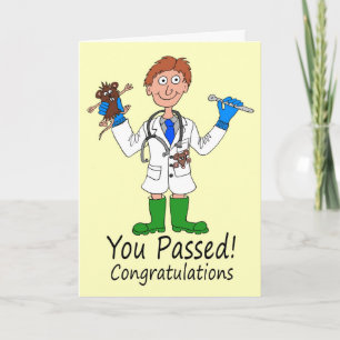 Carte d'examen Médicale pour homme heureux