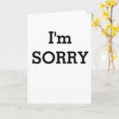 Carte d'excuses (Fleur jaune)