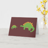 Carte d'excuses de Dino (Fleur jaune)