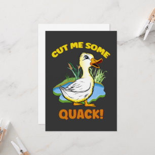 Carte d'excuses personnalisées Cheeky duckling