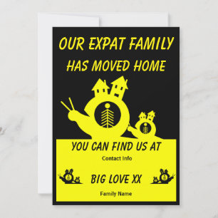 Carte d'expatrié - Famille déménageant