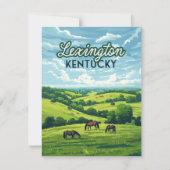 Carte d'exploitation Bluegrass Cheval Lexington Ke (Devant)