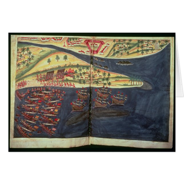 Carte d'exploration de Surat (Devant horizontal)