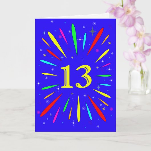 Carte d'explosion du 13e anniversaire (Orchidée)
