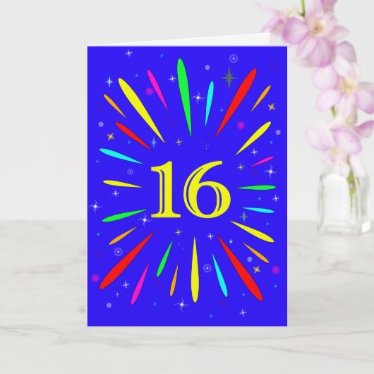 Carte d'explosion du 16e anniversaire (Orchidée)