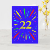 Carte d'explosion du 22e anniversaire (Fleur jaune)