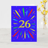 Carte d'explosion du 26e anniversaire (Fleur jaune)