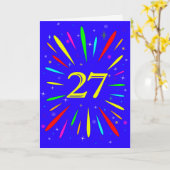 Carte d'explosion du 27e anniversaire (Fleur jaune)