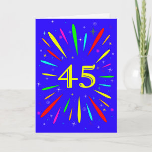 Carte d'explosion du 45e anniversaire