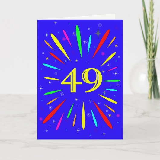 Carte d'explosion du 49e anniversaire (Devant)