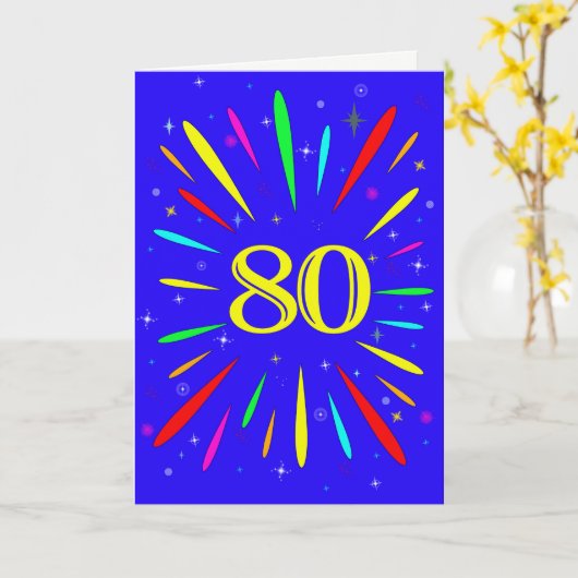 Carte d'explosion du 80e anniversaire (Fleur jaune)