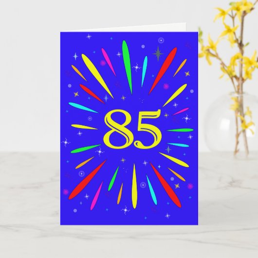 Carte d'explosion du 85e anniversaire (Fleur jaune)