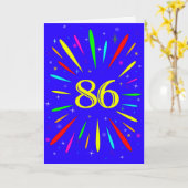 Carte d'explosion du 86e anniversaire (Fleur jaune)