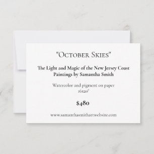 Carte d'exposition Art éditable Étiquettes d'art