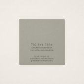 Carte d'exposition pour boucles d'oreilles moderne (Dos)