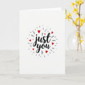 Carte d'expression d'amour juste pour toi (Fleur jaune)