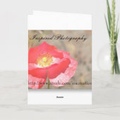 Carte d'expression Orchidée rose (Dos)