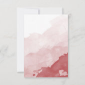 Carte d'Faire-part de mariage Gray and Maroon (Dos)