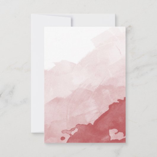 Carte d'Faire-part de mariage Gray and Maroon (Dos)