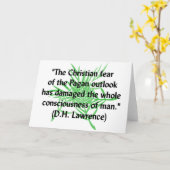 Carte DH Lawrence Pagan (Fleur jaune)