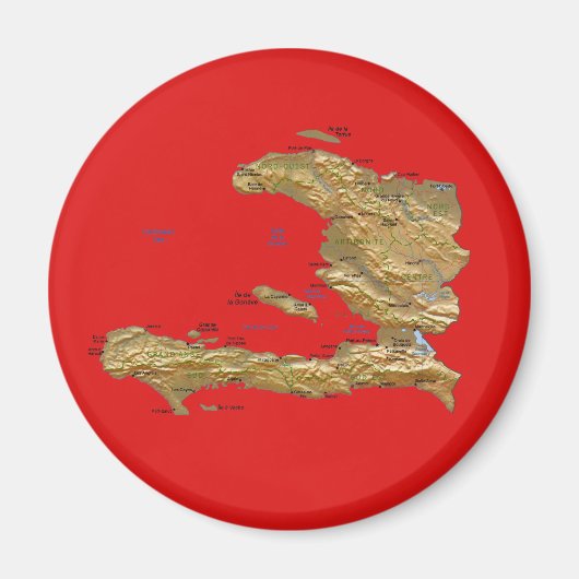 Carte d'Haïti Magnet (Devant)
